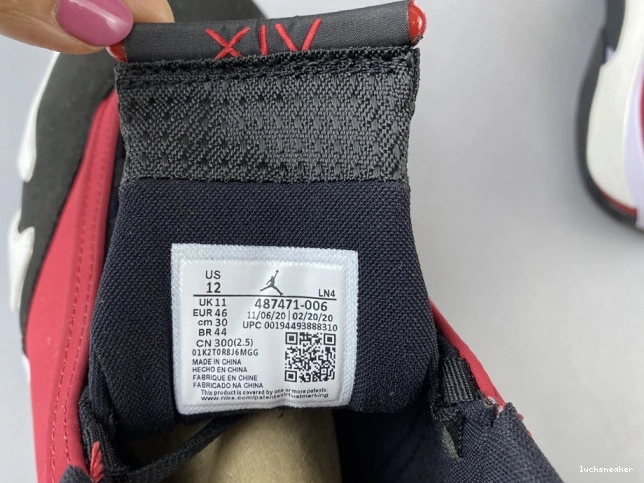 Reps LUCY AIR RETRO 14 RED TORO 487471-006 GYM JORDAN 0717